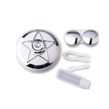 3 Pcs Beauty Lens Care Double Box Contact Lens Case(Silver)