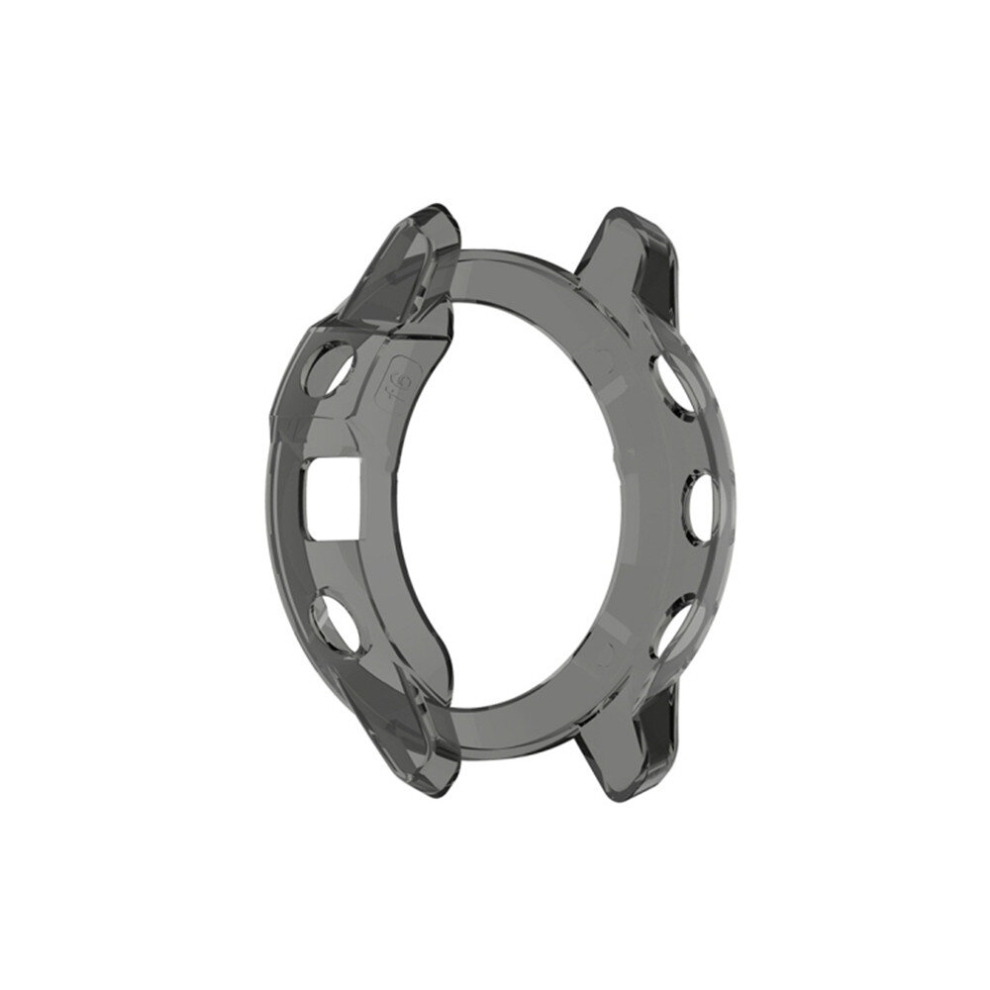 For Garmin Fenix 6 Tpu Half Coverage Smart Watch Protevtice Case (Black) Black 6913664814934