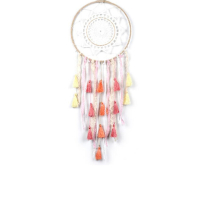Creative Weaving Crafts Car Ornaments Gradual Tassel Wind Chime Dreamcatcher Wall Hanging Decoration