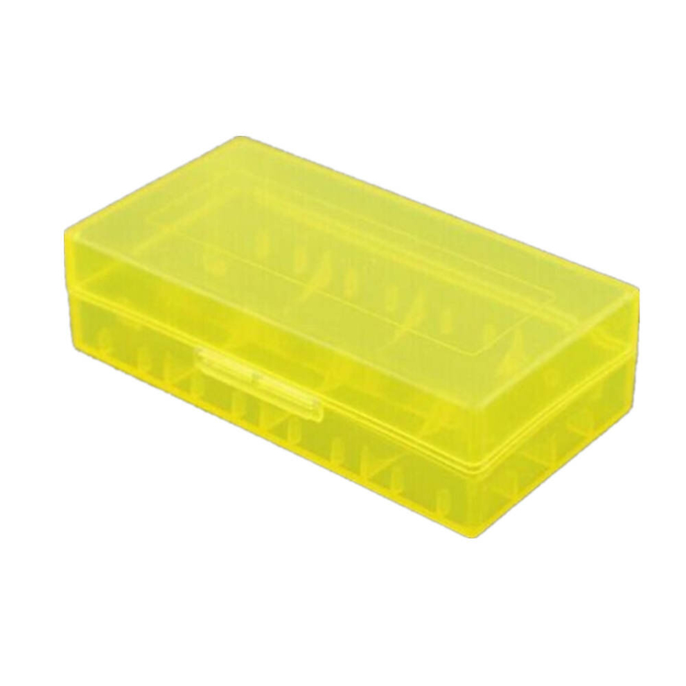 40 Pcs Battery Storage Case Plastic Box For 2 X 18650 / 4 X 16340 Batteries(Yellow) Yellow 6913664819878