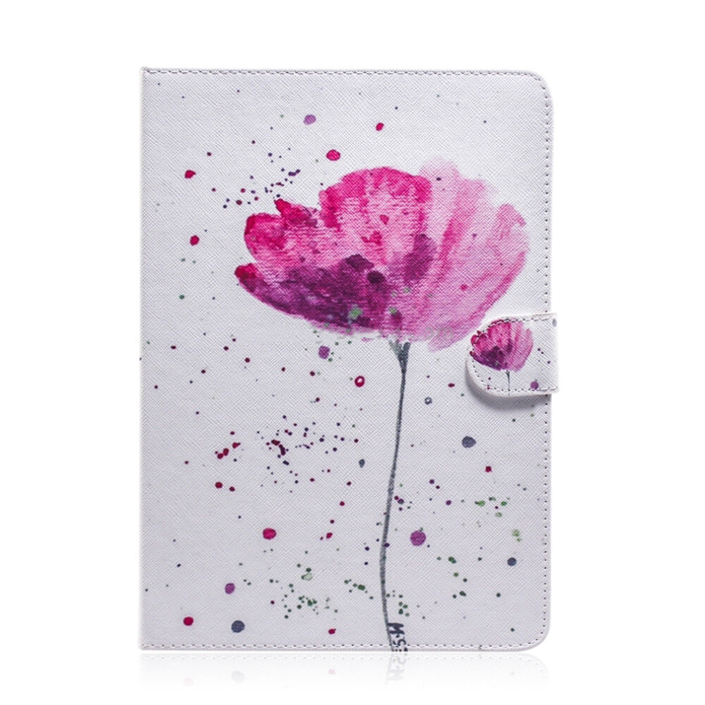 Orchids Pattern Horizontal Flip Leather Case For Huawei Mediapad T5, With Holder & Card Slot & Wallet Purple 8881471529021