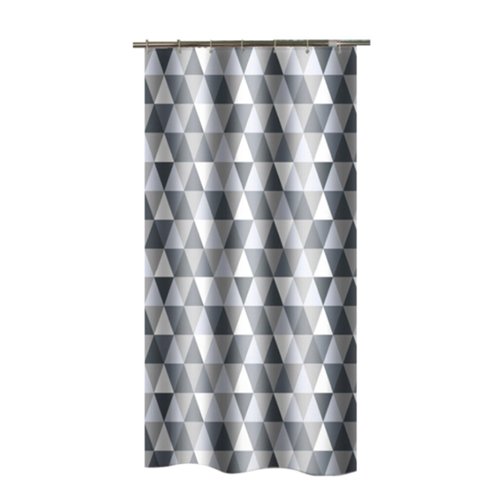 Curtains for Bathroom Waterproof Polyester Fabric Moldproof Bath Curtain, Size:200x200cm