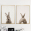 Rabbit Before and After the Computer Printing Decorative Painting Frameless Core 2