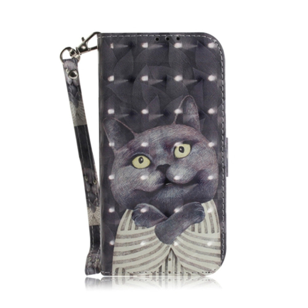 3D Colored Drawing Hug Cat Pattern Horizontal Flip Leather Case For Lg Q Stylo 5, With Holder & Card Slots & Wallet 8881471554832