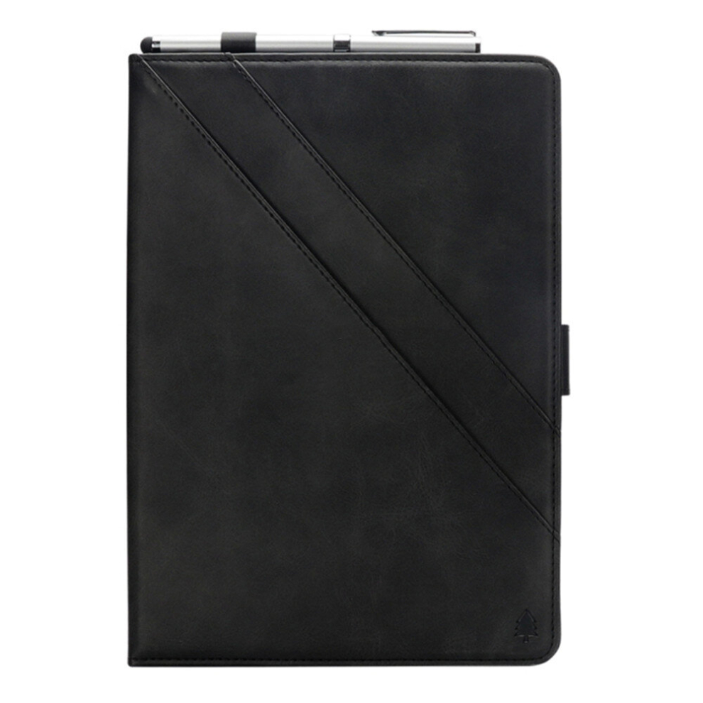 Horizontal Flip Double Holder Leather Case For Huawei Mediapad T5 10.1, With Card Slots & Photo Frame & Pen Slot(Black) Black 8881471532588
