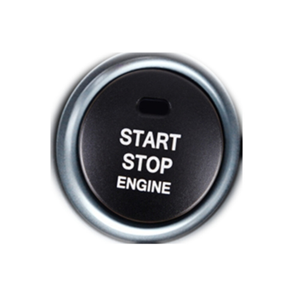 3D Aluminum Alloy Engine Start Stop Push Button Cover Trim Decorative Sticker For Mazda(Black) Black 6913664863758