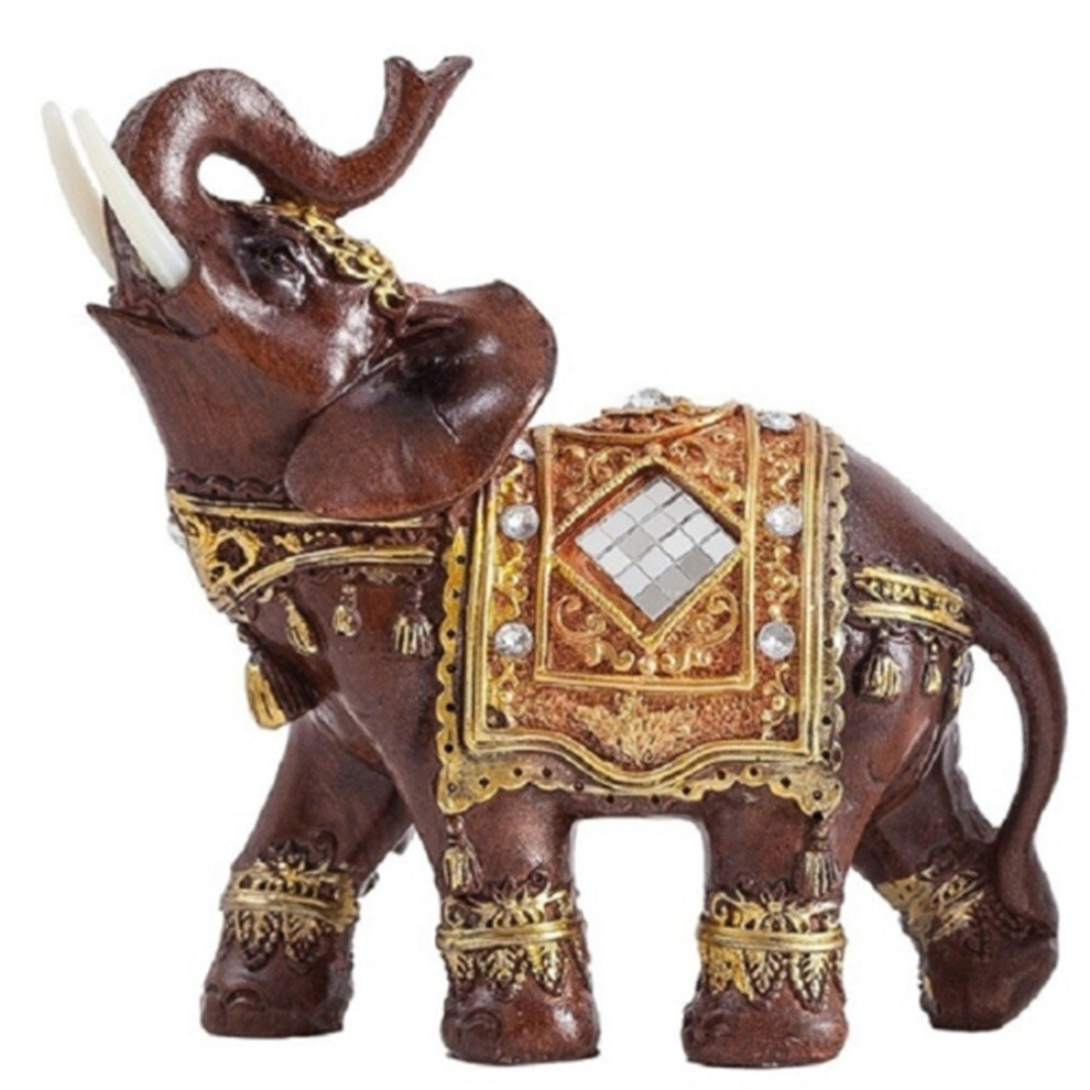 Resin Crafts Elephant Home Decoration, Size:S(Brown)-image-OPC-PD6HDZC-NEW