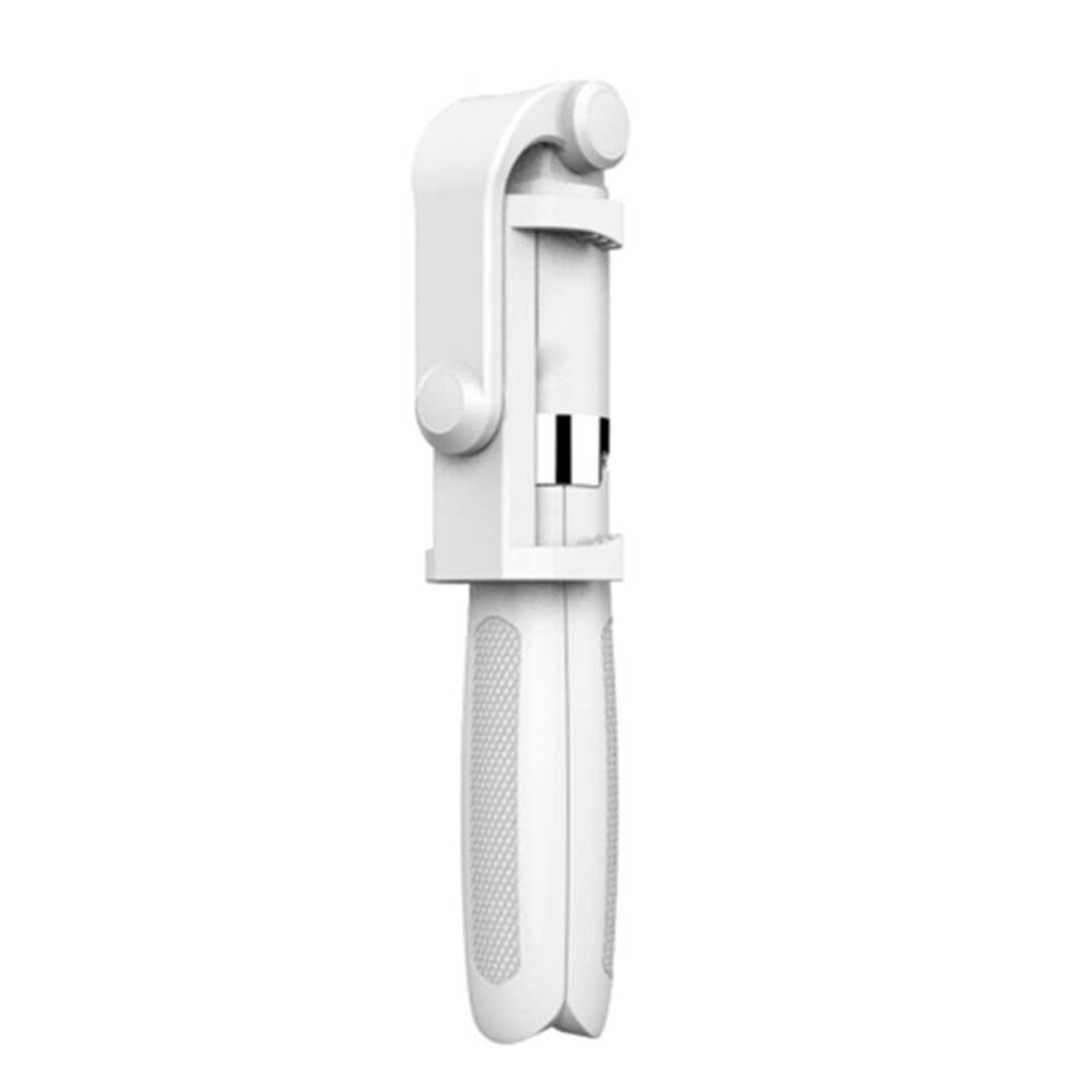 2 In 1 Foldable Bluetooth Shutter Remote Selfie Stick Tripod For Iphone And Android Phones(White) White 6913664814316