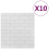 3D Wallpaper Bricks Self-adhesive 10 pcs White 3
