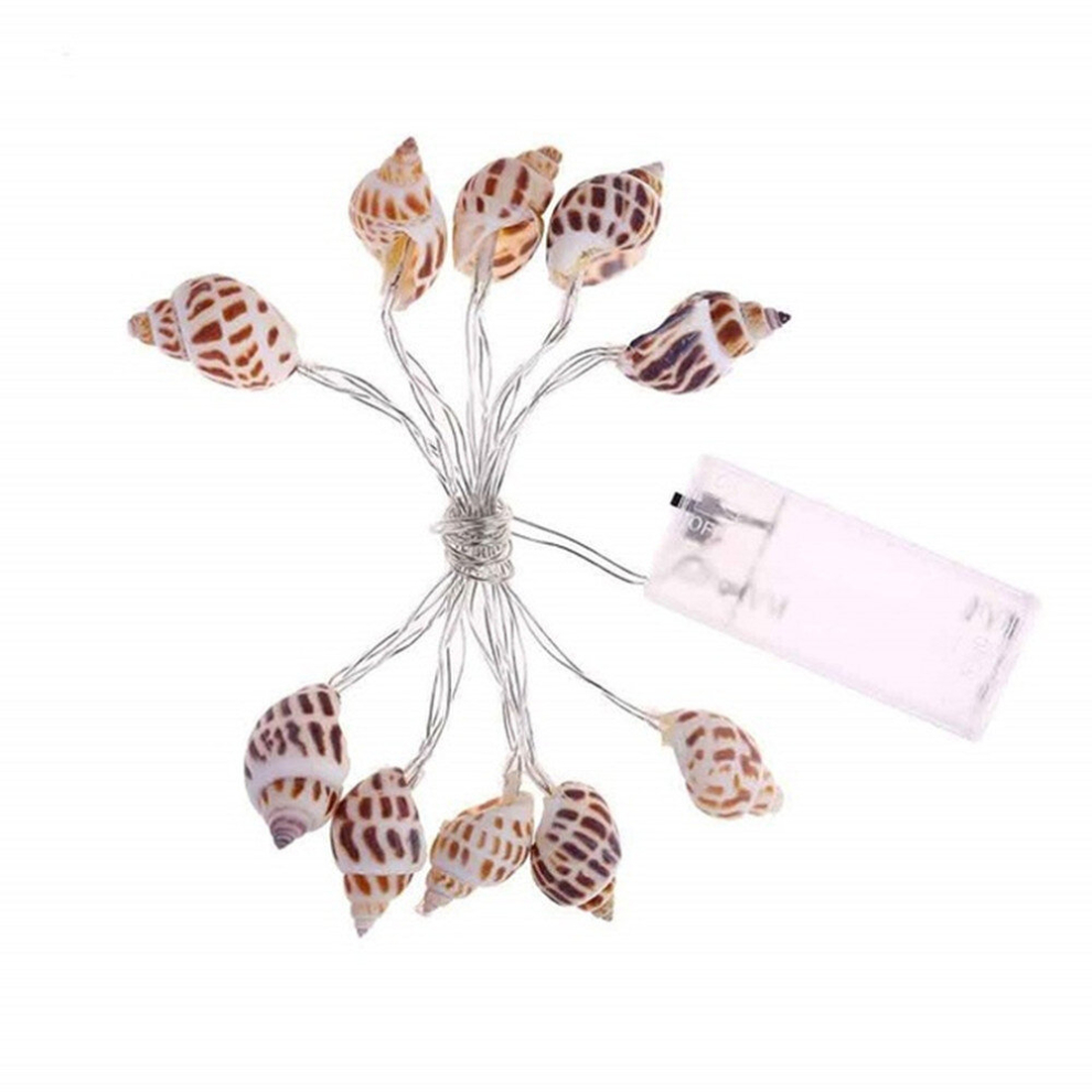 Home Interior Decoration Atmosphere String Lights LED Conch Decorative Lantern, Specification:1.5m 10 LEDs Battery Case-image-OPC-PD6HFZV-NEW