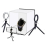 PU5130 30cm Portable Shooting Tent with Video Ring Light Tripod Backdrop 4