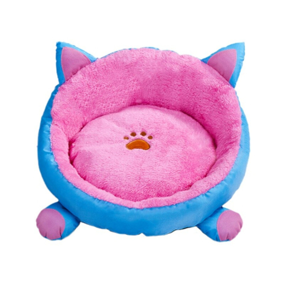 Autumn and Winter Warm Thickening Plush Pet Dog Cat Sleeping Nest, Size:M(Pink)-image-OPC-PD6HFDB-NEW