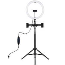 PKT3062B 11,8 pouces LED à intensité variable Selfie vidéo anneau lumière avec trépied PU457B pour Youtube Tik Tok Streaming en direct