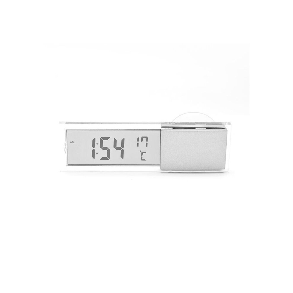 2 In 1 Car Auto Lcd Clip-On Digital Lcd Automotive Thermometer Clock Temperature Time 6913664871692