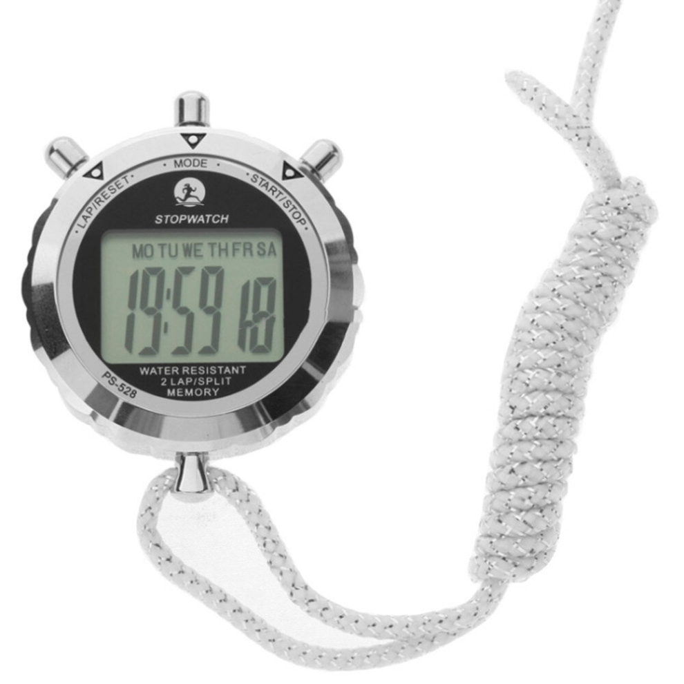 Keshen Metal Stopwatch Professional Chronograph Handheld Digital Lcd Sports Counter Timer With Strap