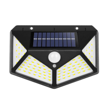 100 Leds Outdoor Patio Solar Induction Wall Light Adjustable Balcony Garden Lighting Small Street Lamp