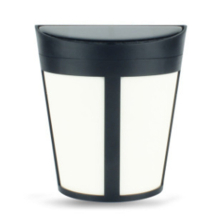 6 Leds Light Control Ip65 Waterproof Warm White Light +ful Changing Solar Powered Led Wall Lamp