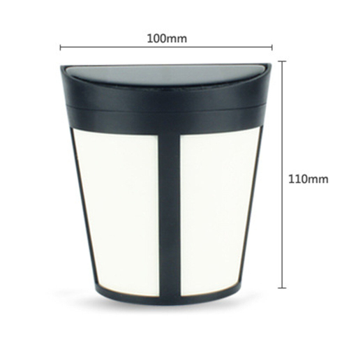 6 Leds Light Control Ip65 Waterproof Warm White Light +ful Changing Solar Powered Led Wall Lamp 1