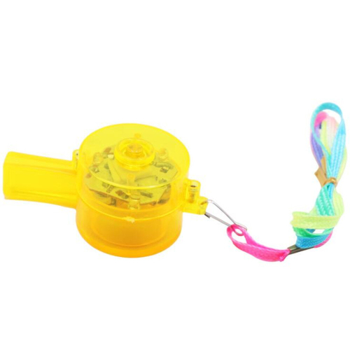 10PCS  Stylish Flashing LED Light Whistle (Random Color Delivery)