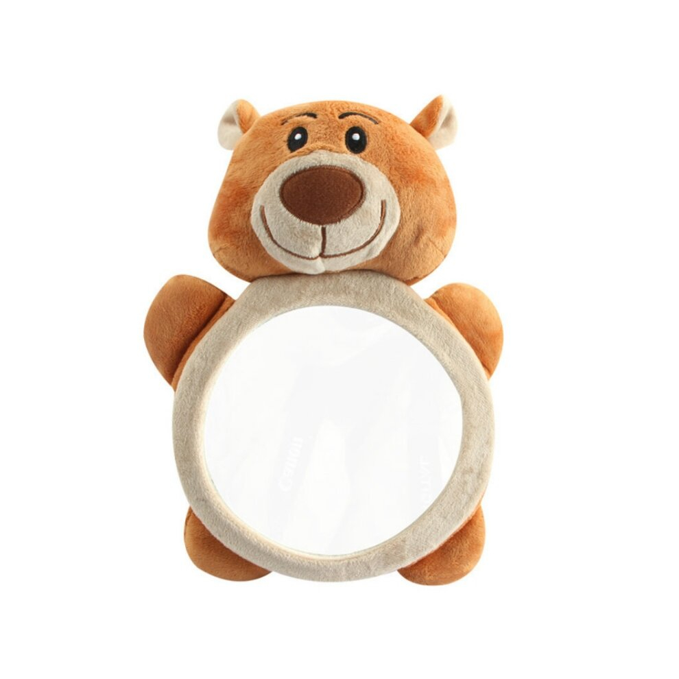 Keshen Baby Car Seat Reverse Car Rearview Mirror Pendant Plush Toy, Color:brown Bear Mirror