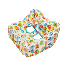 2PCS Baby Kids Shopping Cart Cushion Children Trolley High Chair Car Foldable Padded Seat Protection Cover Pad with Safety Belt