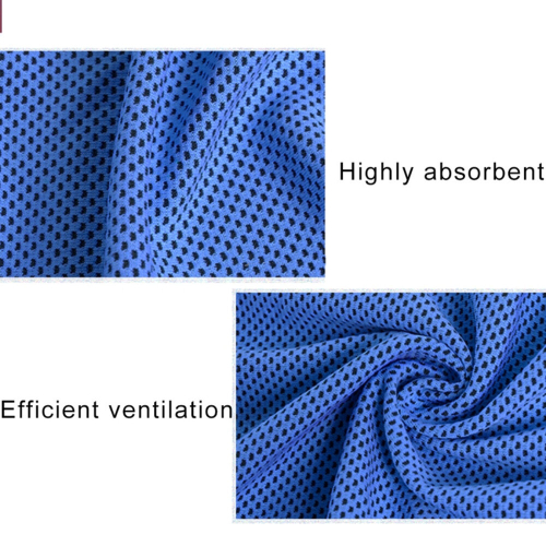 3 Pcs Microfiber Fabric Gym Sports Towel Enduring Ice Size: 30*100Cm(Dark Blue) 1
