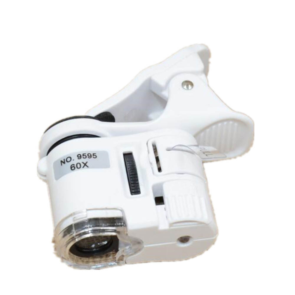 Keshen Light 2Pcs 9595W1 60 Times Magnifying Glass Mobile Phone Hd Microscope With Led