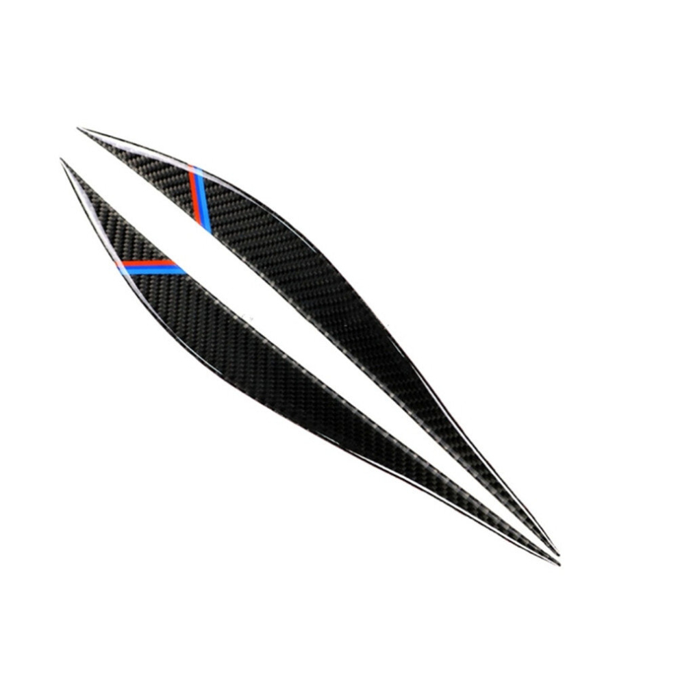 1 Pairs Three Color Carbon Fiber Car Lamp Eyebrow Decorative Sticker for BMW F30 2013-2015-image-OPC-PD6HGM9-NEW