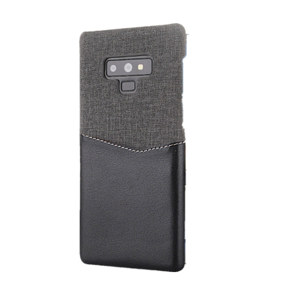 For Galaxy Note9 Pc + Pu Splicing Case With Card Slots(Black) Black 8881471551657