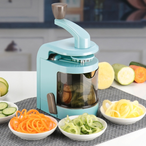 C327 Multifunctional Household Kitchen Spiral Vegetables Cutter (Blue) 1