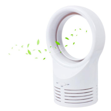 Bladeless Mini Fan Round Desktop Leafless Fan Air Cooling Fan Air Cooler Style EU Plug