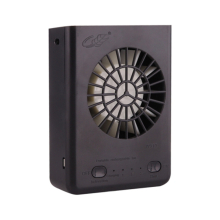 W910 Portable Multifuncional USB Rechargeable Fans with Neck Strap(Black)