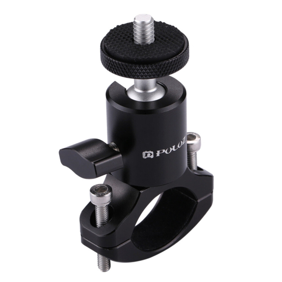 Bike Aluminum Handlebar Tripod Ball Head Adapter Mount For Gopro Hero8 / Max / Hero7, Dji Osmo Action, Xiaoyi And Other Action Cameras Black 8881471559271