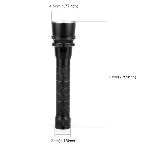 3800Lm Aluminum Alloy 50M Depth Diving Led Flashlight Cold White Light Torch Light 2
