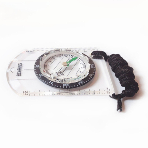 4 Pcs Professional Mini Compass Map Scale Ruler Multifunctional Equipment Outdoor Hiking Camping Survival 1