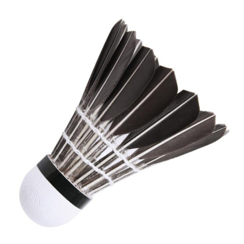 12 In 1 Black Goose Feather Material Professional Competition Training Badminton