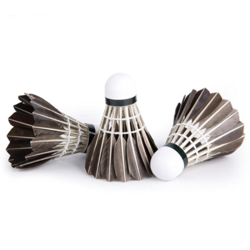 12 In 1 Black Goose Feather Material Professional Competition Training Badminton 1