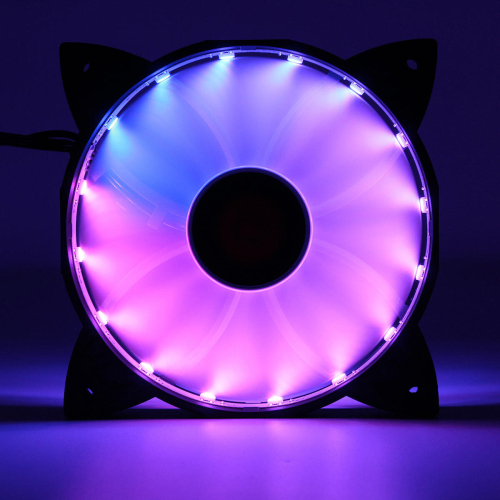 10PCS 120mm RGB Adjustable LED Cooling Fan with Controller Remote For Computer 2