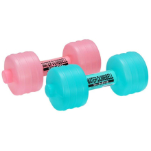 Water Injection Plastic Dumbbell Barbell Fitness Equipment For Ladies(Random Delivery)