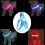 2PC Double Sided LED Light Pet Harness Nylon Cat Dog Chest Strap Leash, Size:XL(Blue) 4