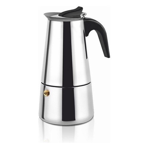 Stainless Steel Coffee Pot With Ergonomic Handle