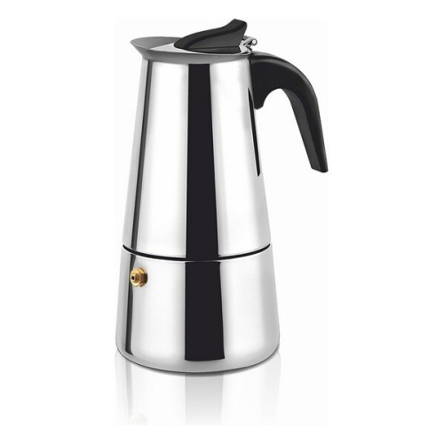 Stainless Steel Coffee Pot With Ergonomic Handle 1