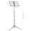 Music Book Stand Black Steel 10