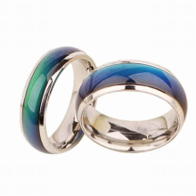 10Pcs Fine Jewelry Mood Ring Color Change Emotion Feeling Mood Ring Changeable Band Temperature Ring Size:19mm