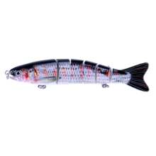 2PCS JM026 6# 12.7cm 22g Multi-section Plastic Hard Baits Artificial Fishing Lures with Treble Hook