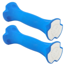 Yoga / Fitness Sports Ergonomic PVC Dumbbells for Female, One Pair(Blue)