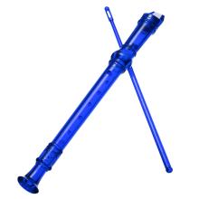 1 Pcs 8 Holes Transparent Plastic Clarinet Soprano Recorder Student School Supplies