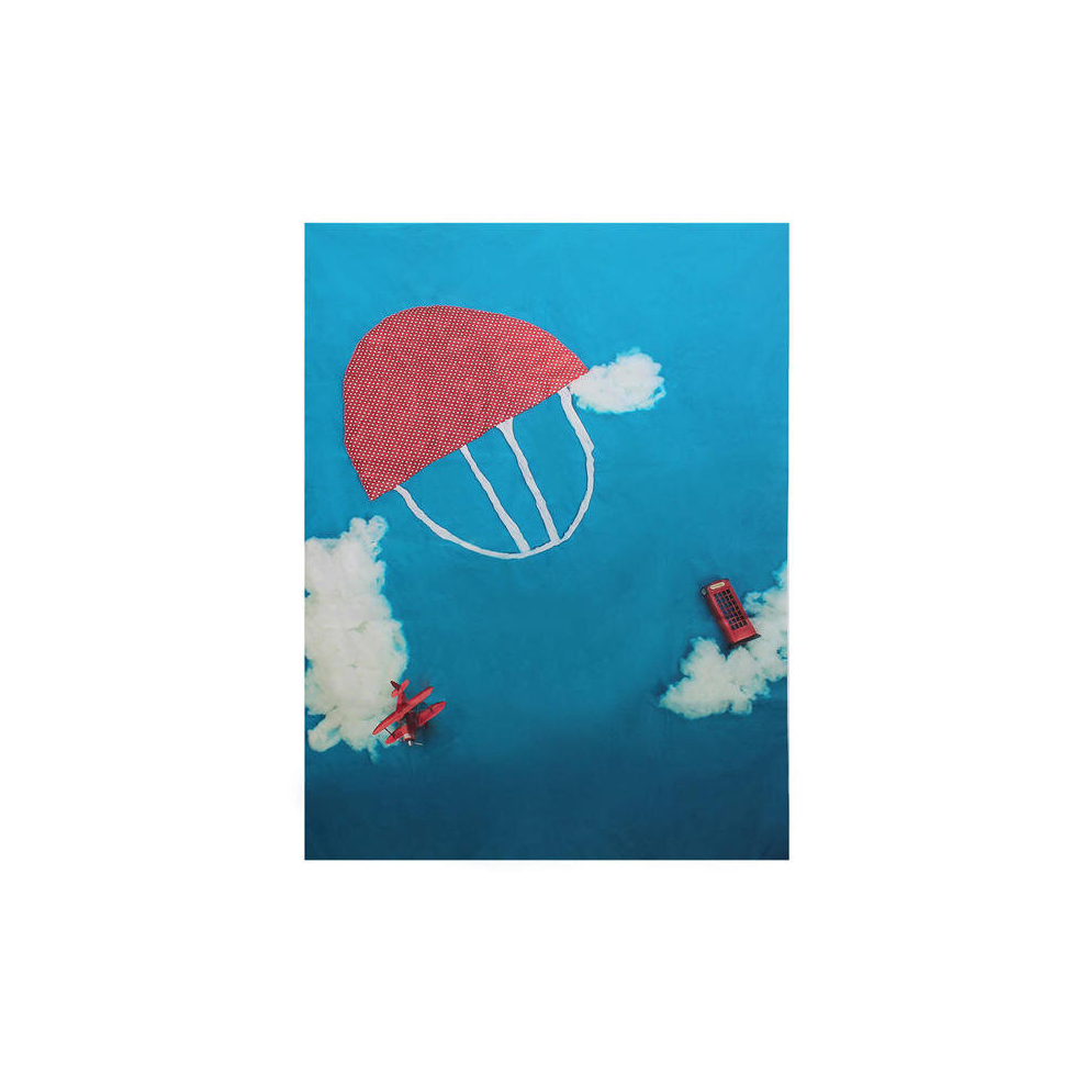 1.25X0.8m Sky Cloud Parachute Photography Background Backdrop Shooting Studio Props Blue 4151093607976