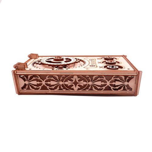 Basswood Magic Case Wooden Secret Trick Intelligence Compartment Brain Teaser Password Combination Code Lock 2