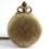 Classical Copper Unique Quartz Pocket Watch with Hanging Neck Chain 2